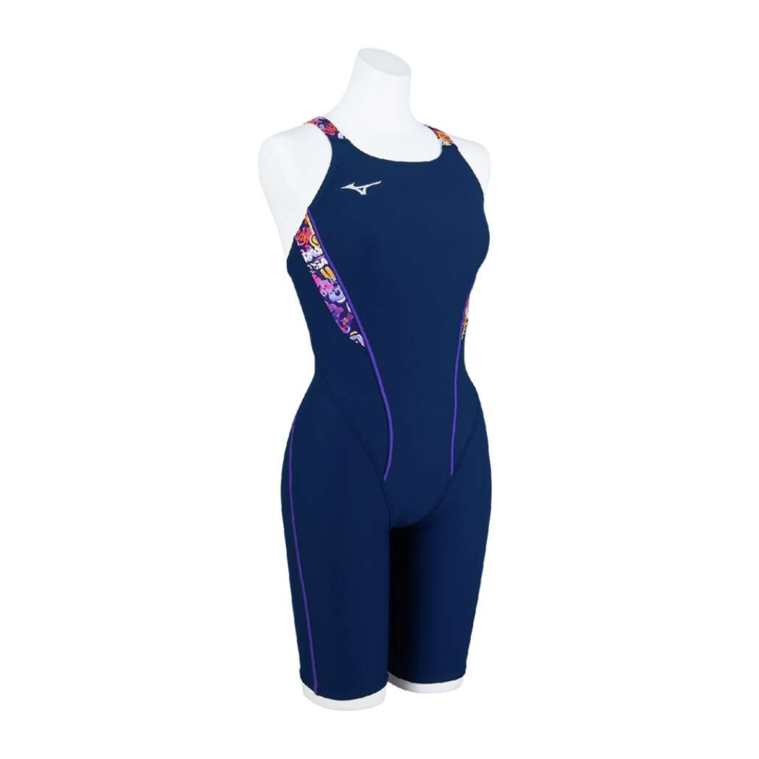EXER SUITS HALF SUIT FOR SWIMMING PRACTICE WOMEN Navy / Purple