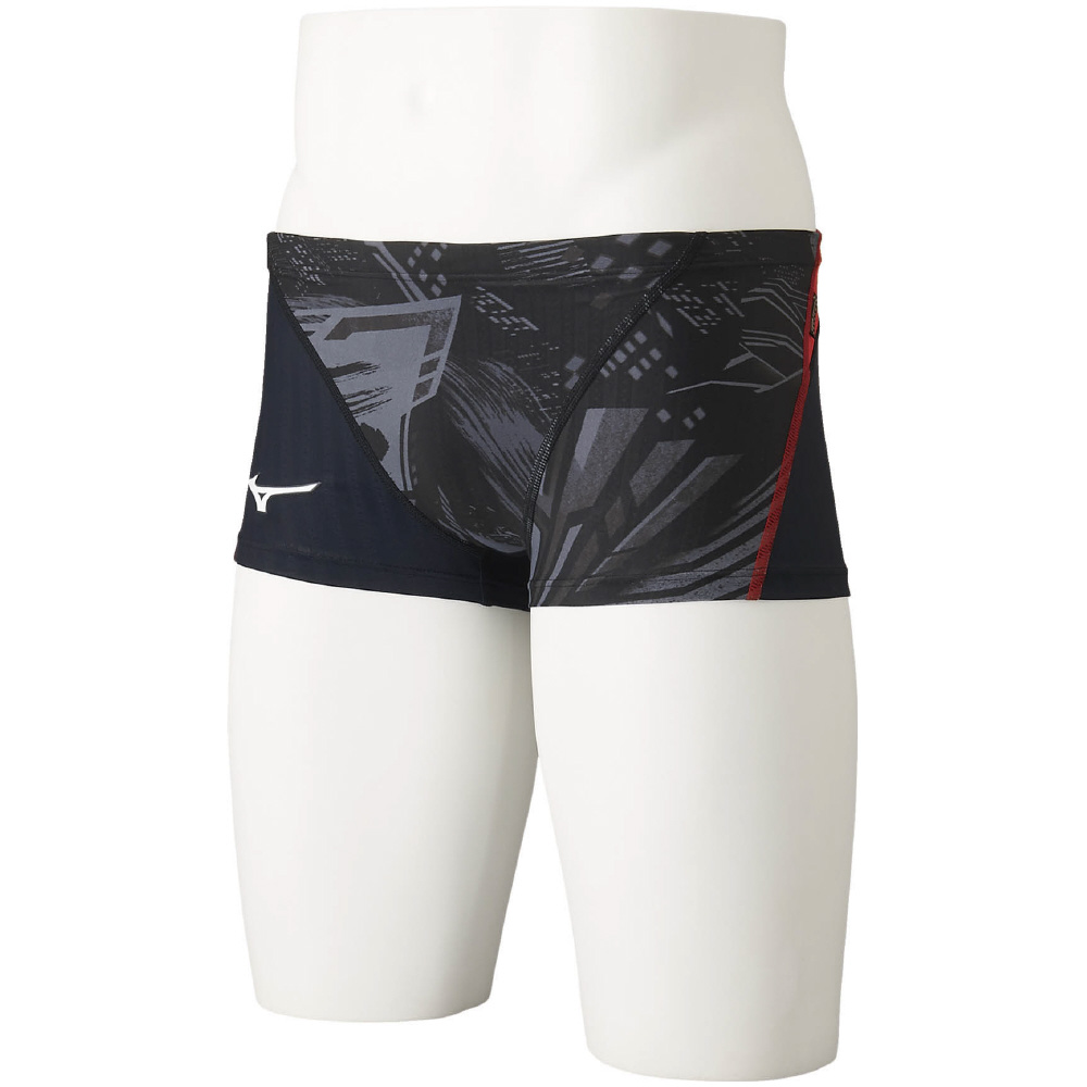EXER SUIT UP SHORT SPATS FOR SWIMMING PRACTICE MEN Black / Red