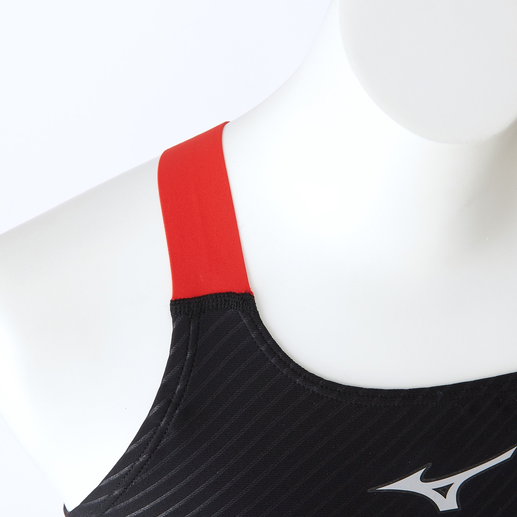 EXER SUITS HALF SUIT FOR SWIMMING PRACTICE WOMEN Black / Red