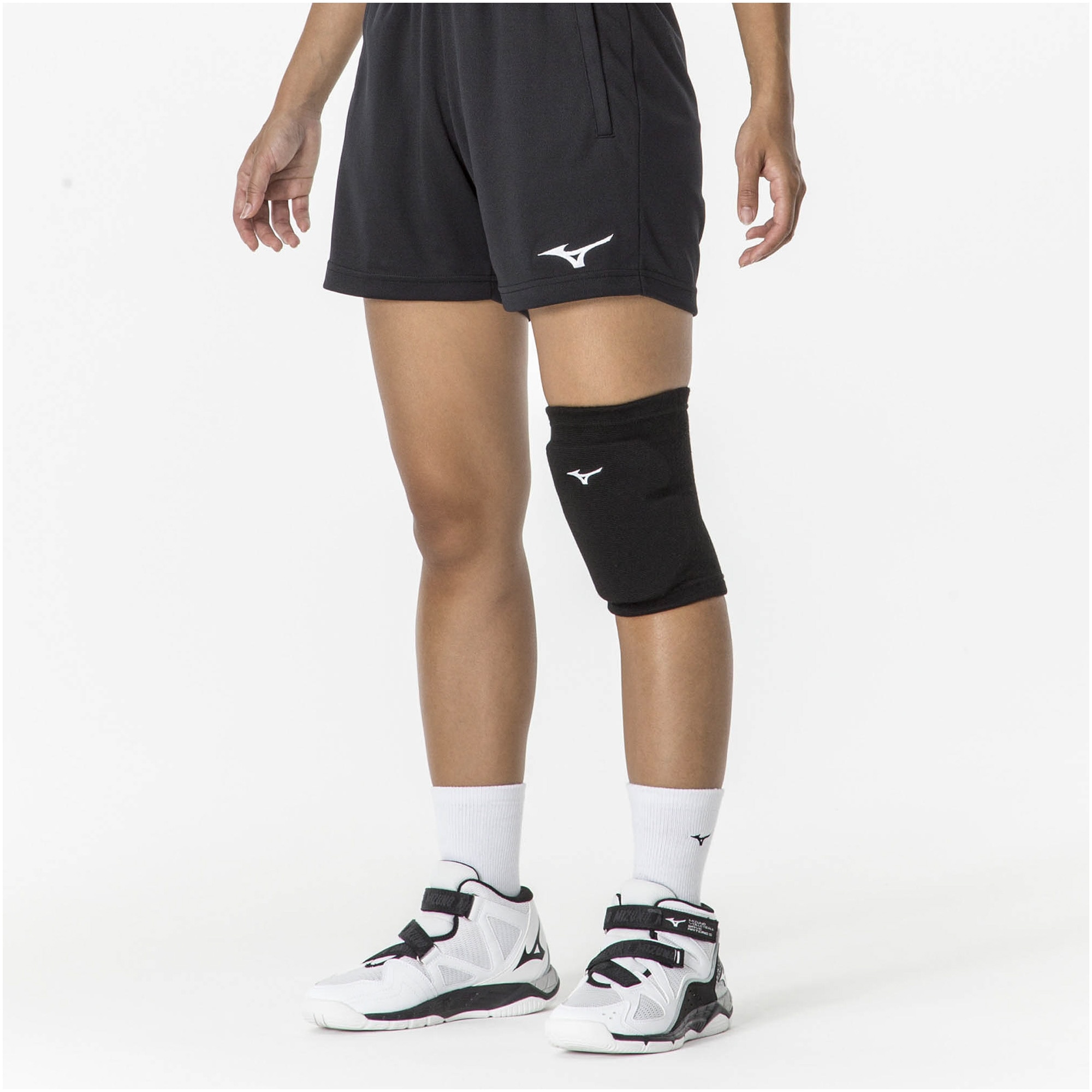 VOLLEYBALL KNEE PAD SUPPORTER WOMEN (1 PC) Black / White