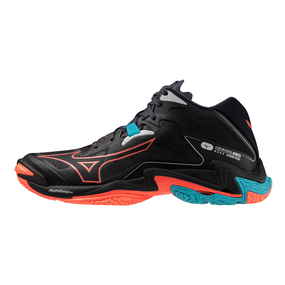 WAVE LIGHTNING Z8 MID UNISEX Black / Neon Flame / Peacock Blue