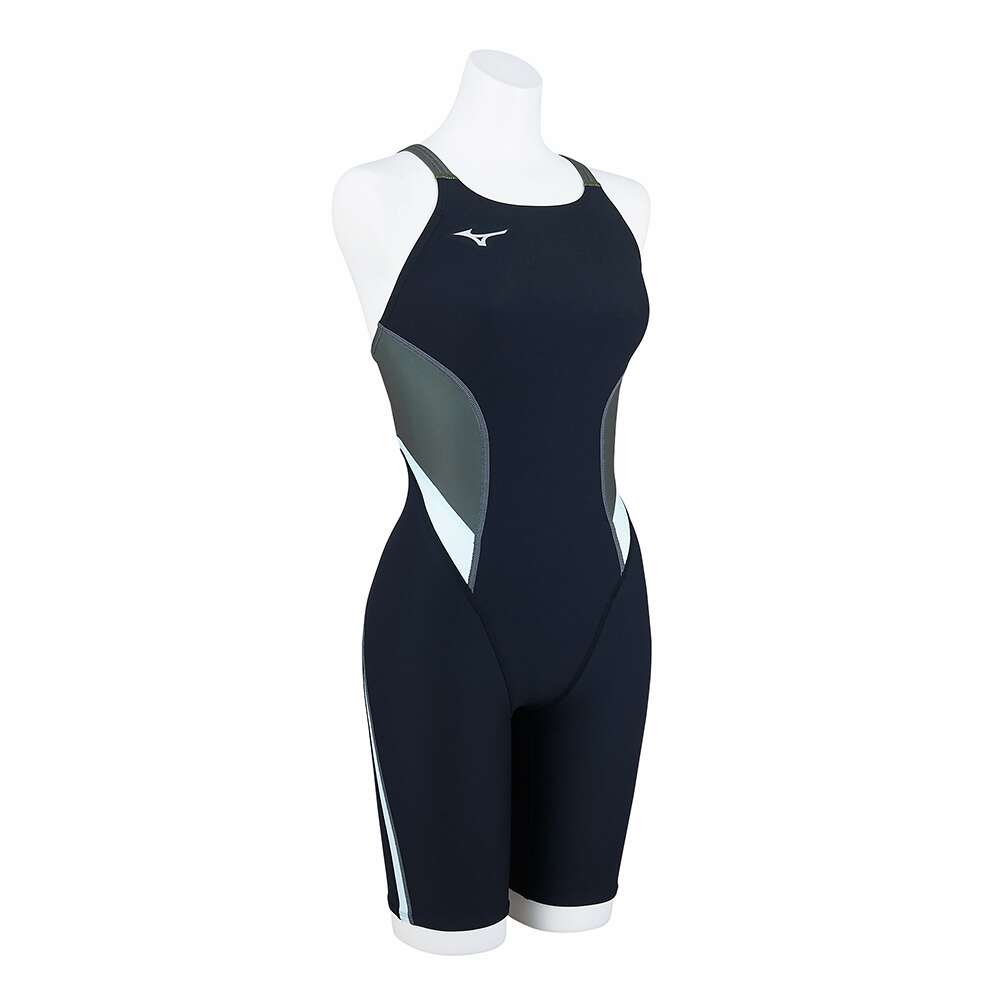 EXER SUITS HALF SUIT FOR SWIMMING PRACTICE WOMEN Black / Khaki
