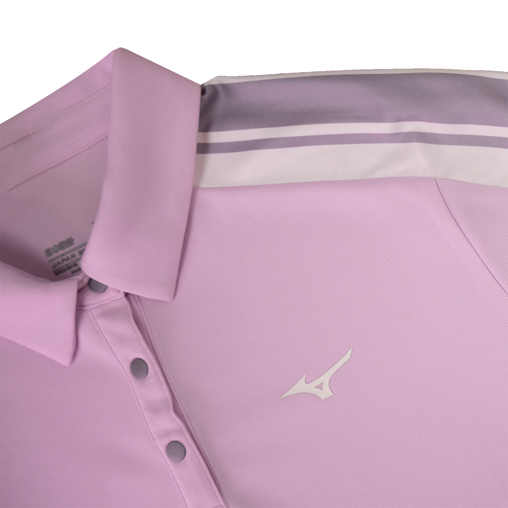 SHOULDER PRINT POLO WOMEN Light Purple