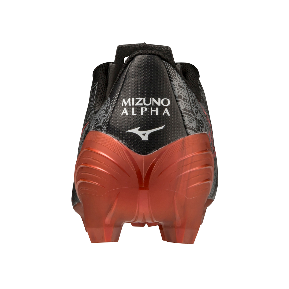 MIZUNO ALPHA α SELECT SR4 Black/ High Risk Red/ Black