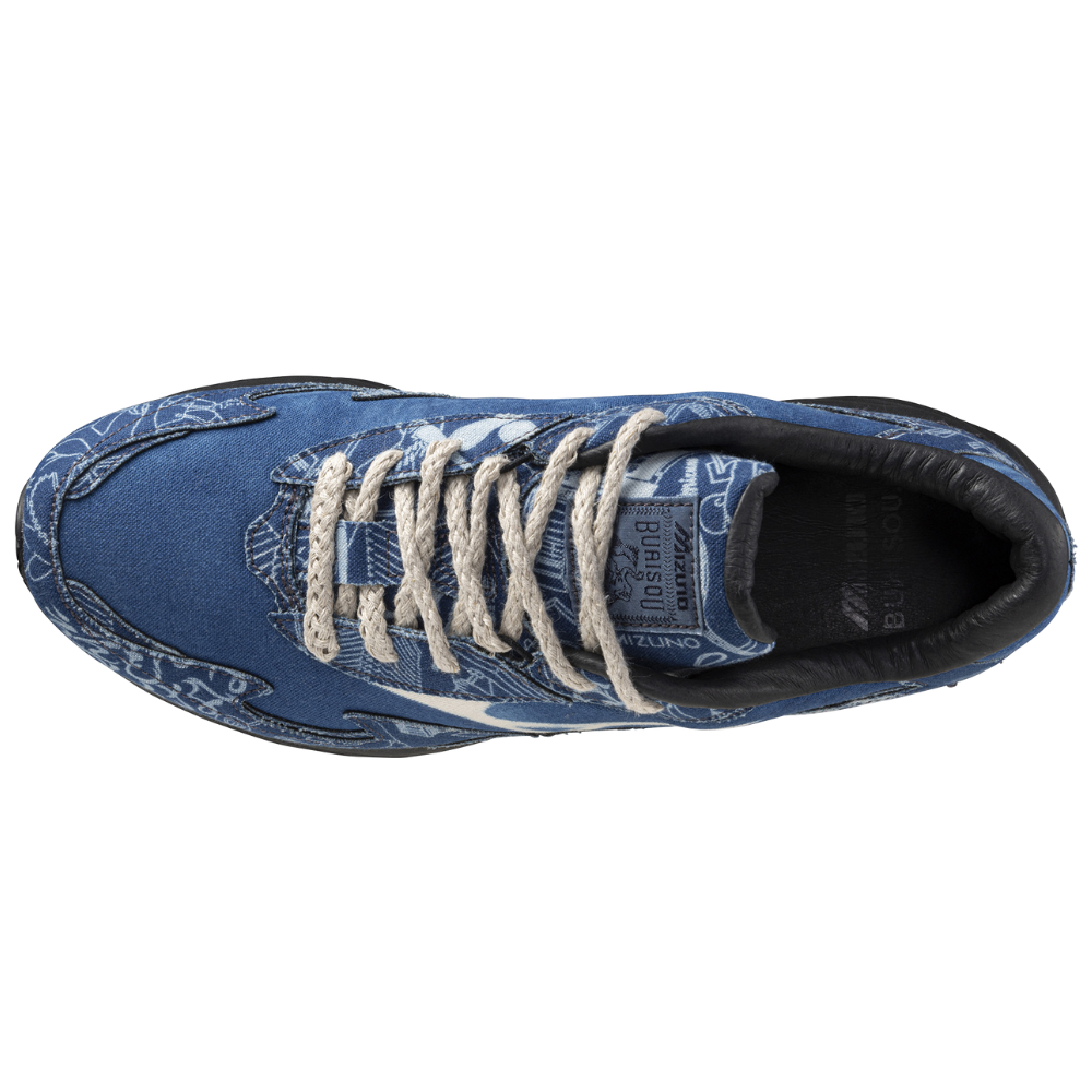 WAVE RIDER β DYED BY BUAISOU UNISEX (CONTAIN PIG SKIN) Seasonal Blue / White