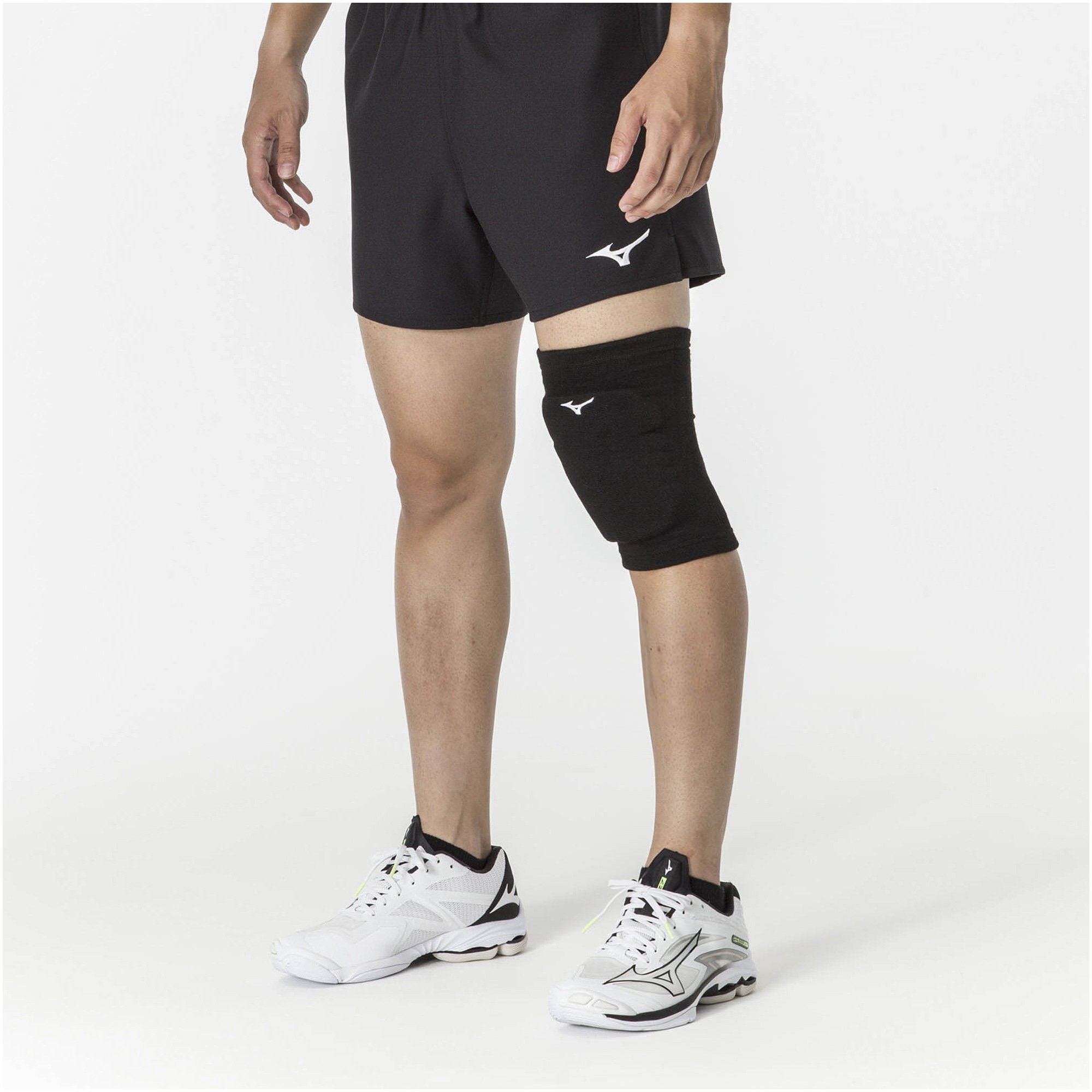 VOLLEYBALL KNEE PAD SUPPORTER UNISEX (1 PC) Black / White
