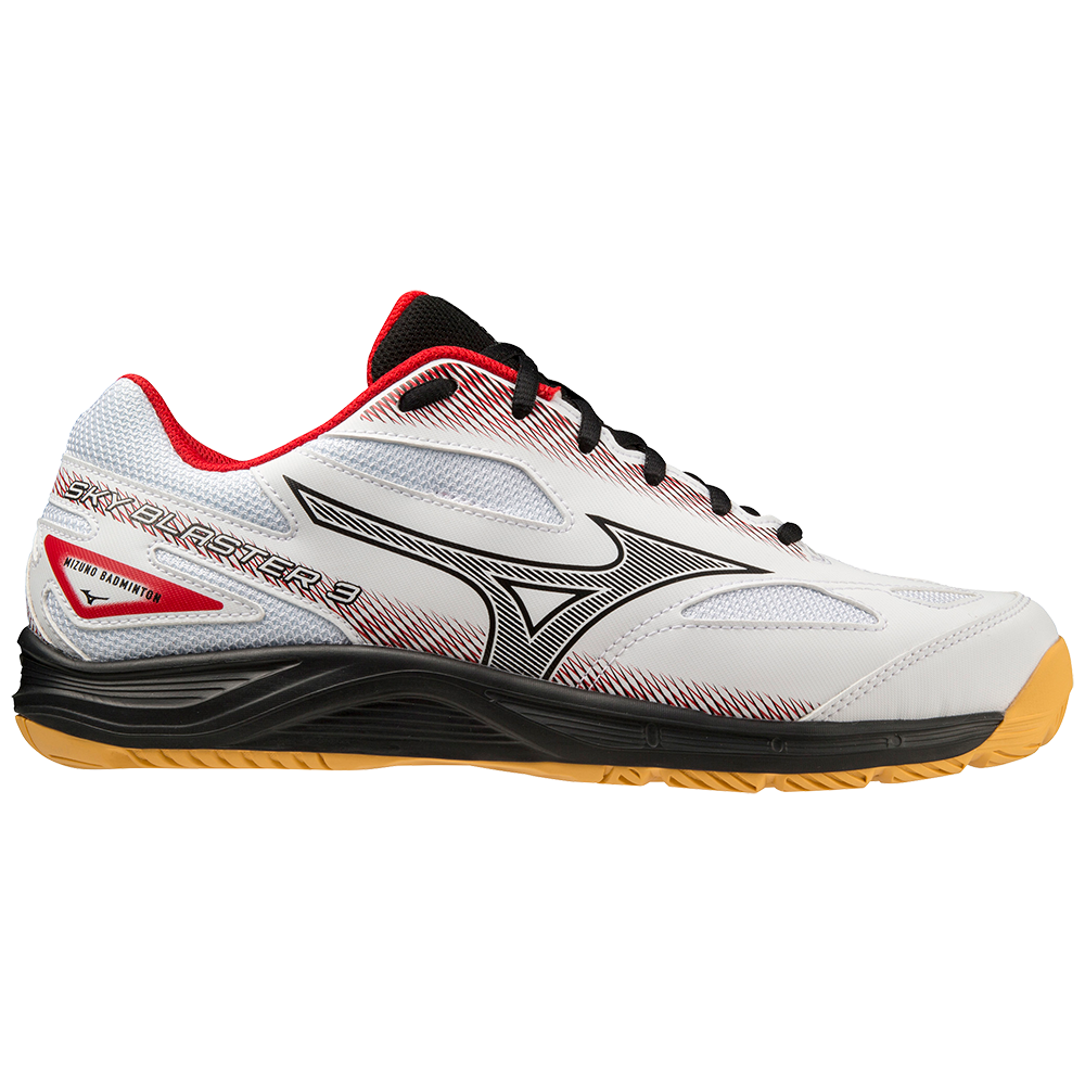 Red black and white tennis sale shoes