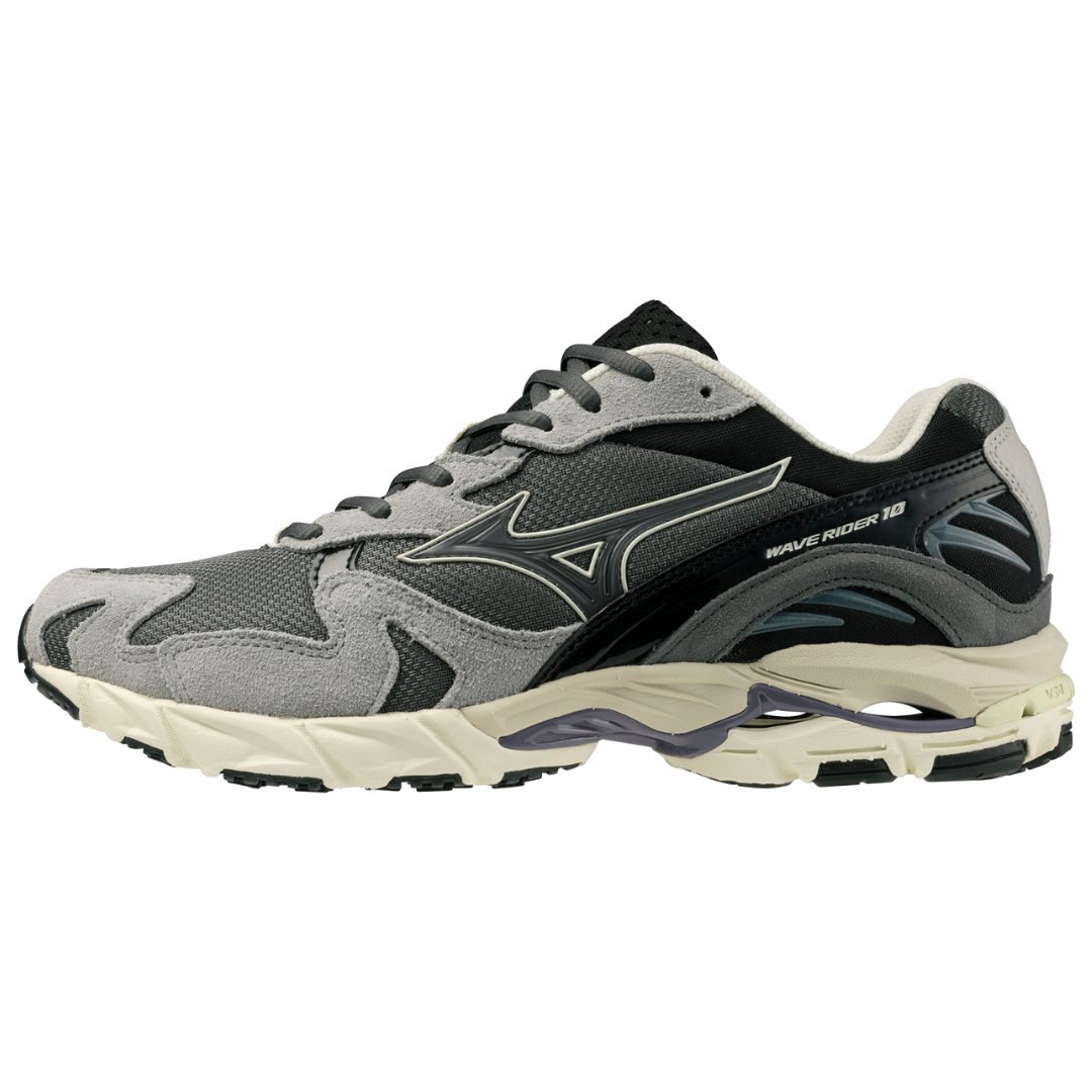 WAVE RIDER 10 UNISEX Dark Grey / Black / Lime Yellow