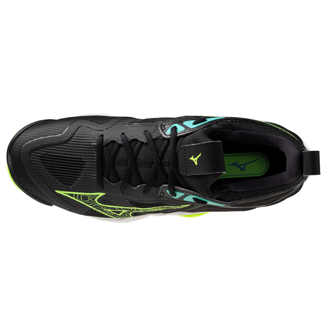 WAVE MOMENTUM 3 UNISEX Black / MIZUNO Neo Lime / Atlantis