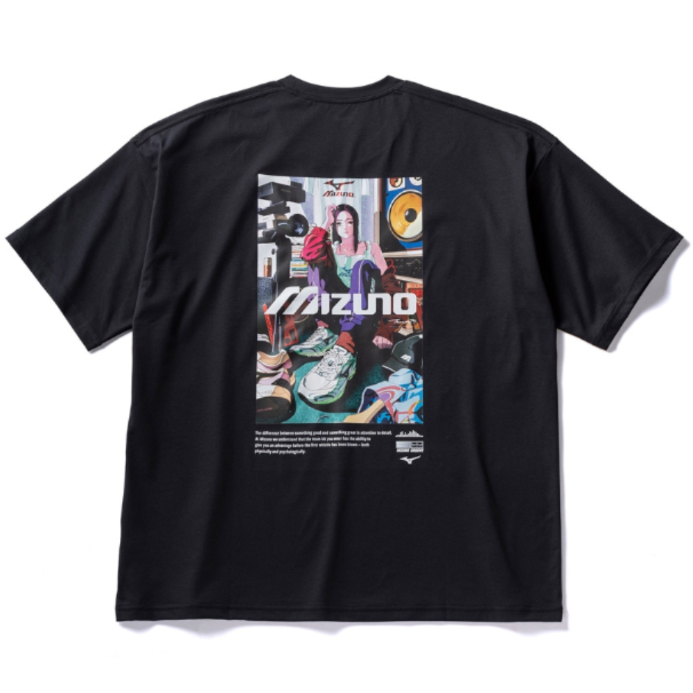 SHORT SLEEVE BACK GRAPHIC TEE UNISEX Black
