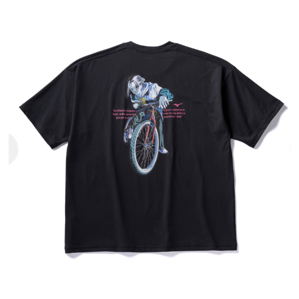 SHORT SLEEVE MIZUNO TEE UNISEX Black