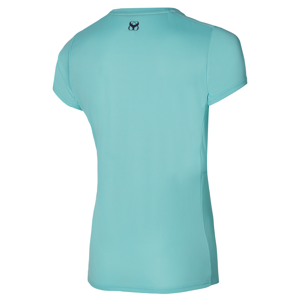 MIZUNO TWO LOOPS 88 TEE WOMEN Tanager Turquoise