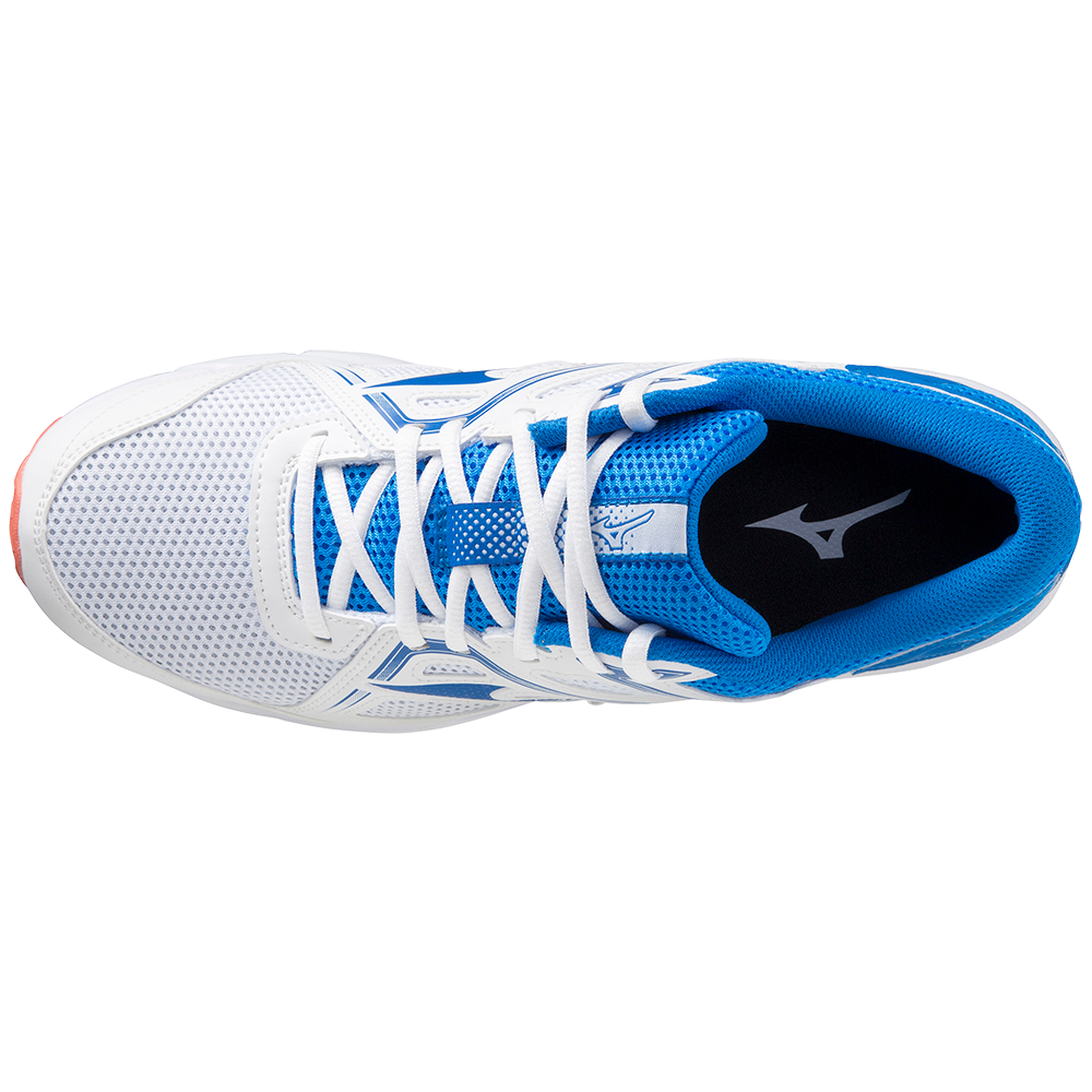 MIZUNO SPARK 8 MEN White / Peace Blue / Living Coral