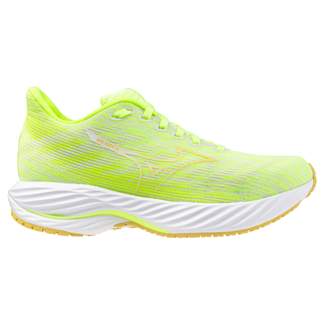 WAVE RIDER 28 WOMEN Mizuno Neo Lime / Flax / Mizuno Snow White