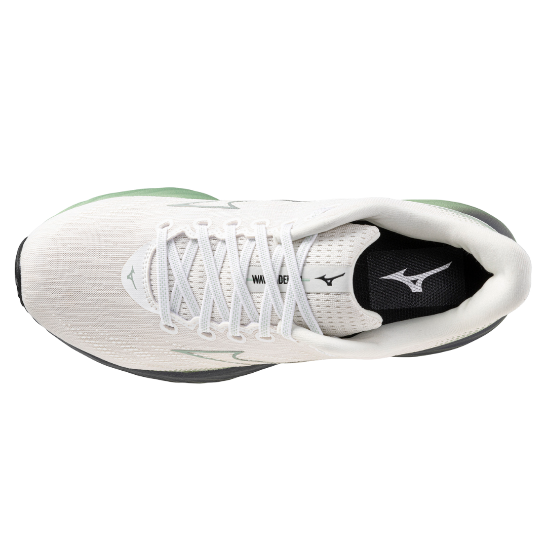 WAVE RIDER 28 UNISEX MIZUNO Snow White / Frosty Green / Black