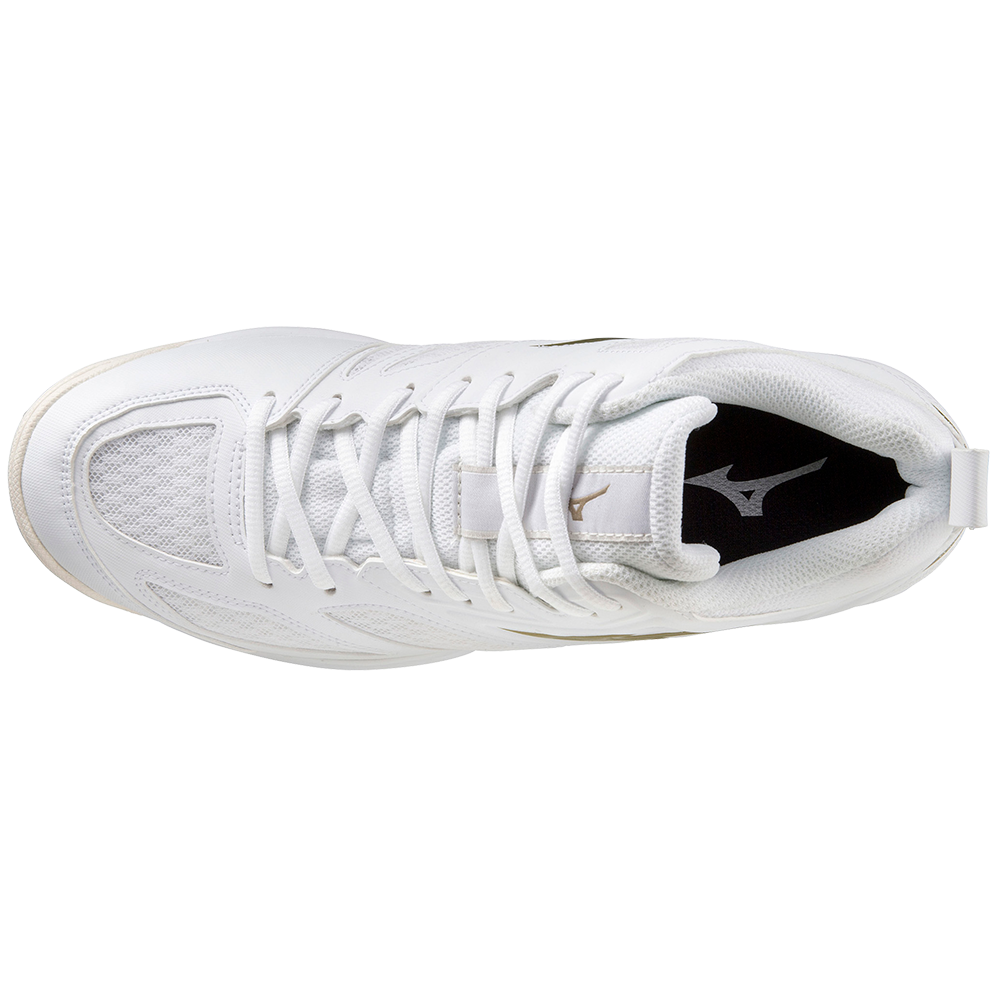 MIZUNO DYNABLITZ MID UNISEX White / Gold / Snow White