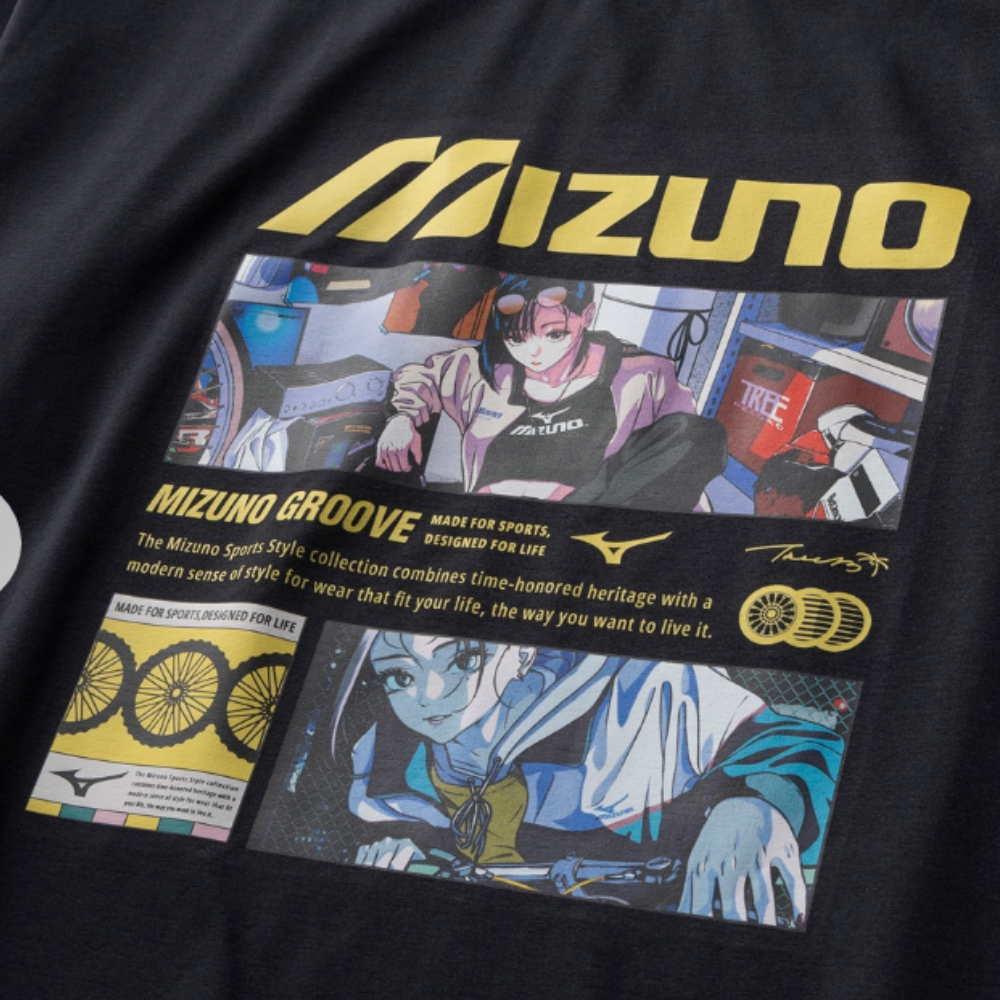 LONG SLEEVE GRAPHIC TEE UNISEX Black
