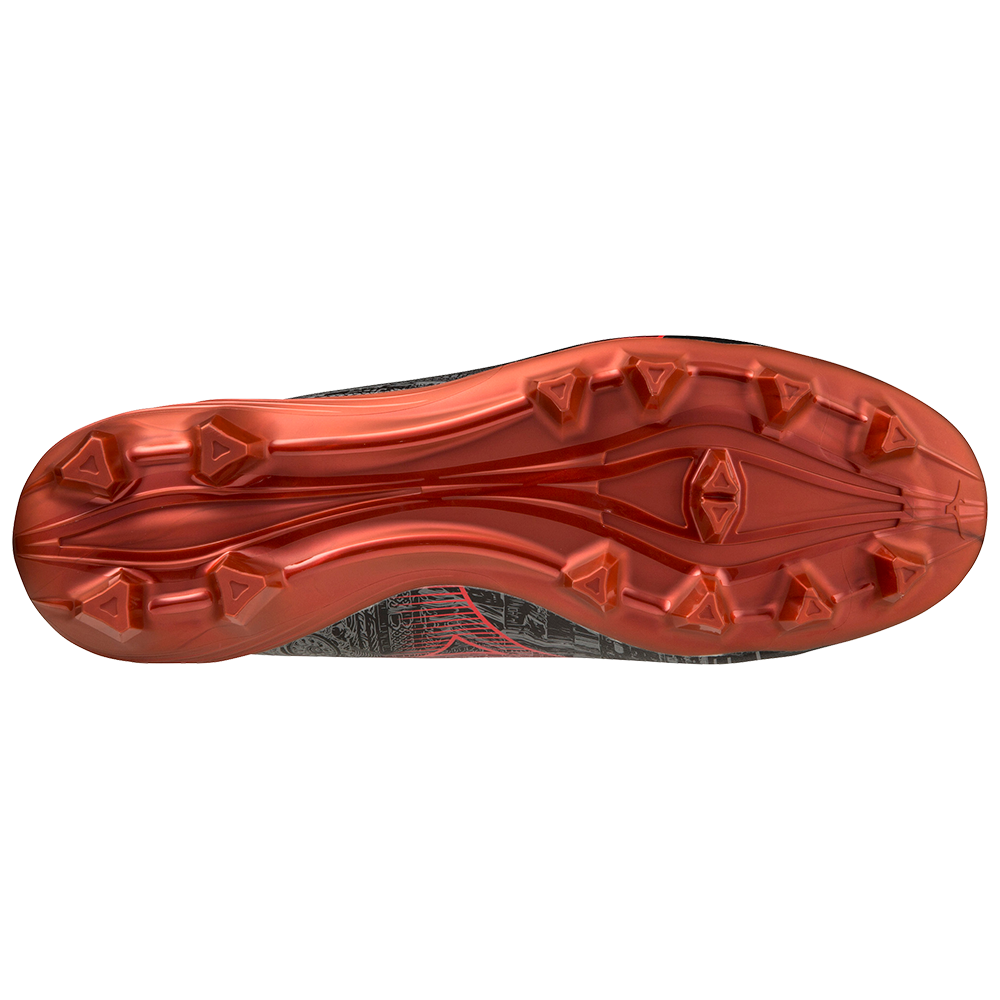 MIZUNO ALPHA α SELECT SR4 Black/ High Risk Red/ Black