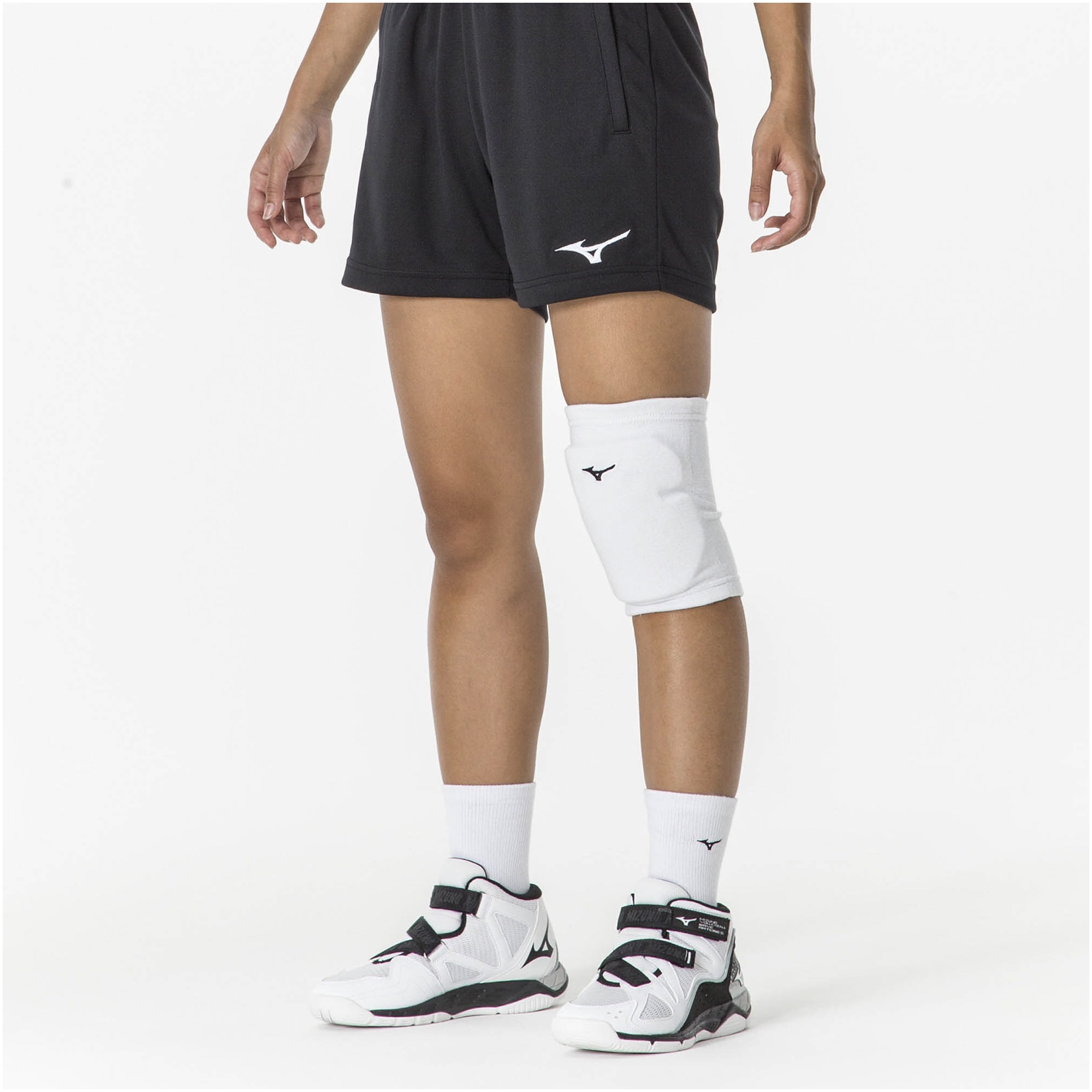 VOLLEYBALL KNEE PAD SUPPORTER WOMEN (1 PC) White / Black