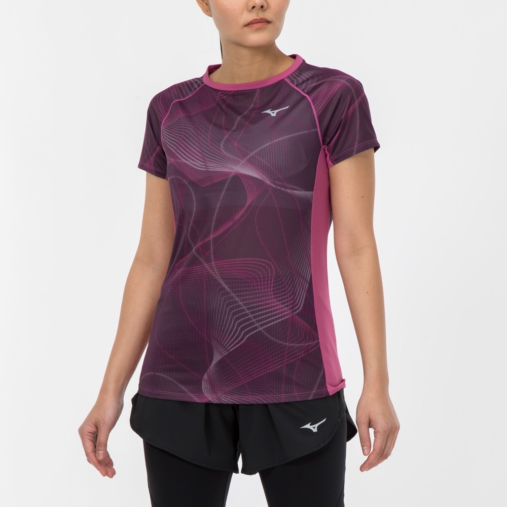 AURORA DRY AEROFLOW PREMIUM TEE WOMEN Grape Wine