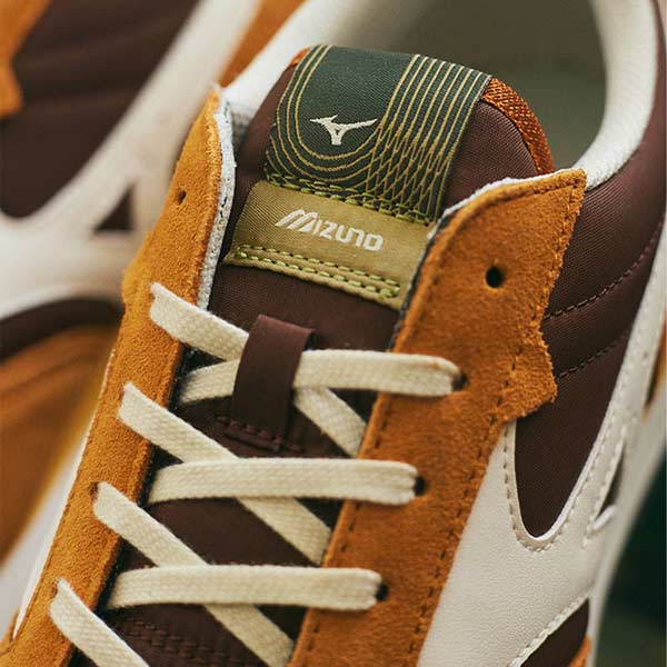 MIZUNO RB87 UNISEX Mocha Brown / Off White / Orange