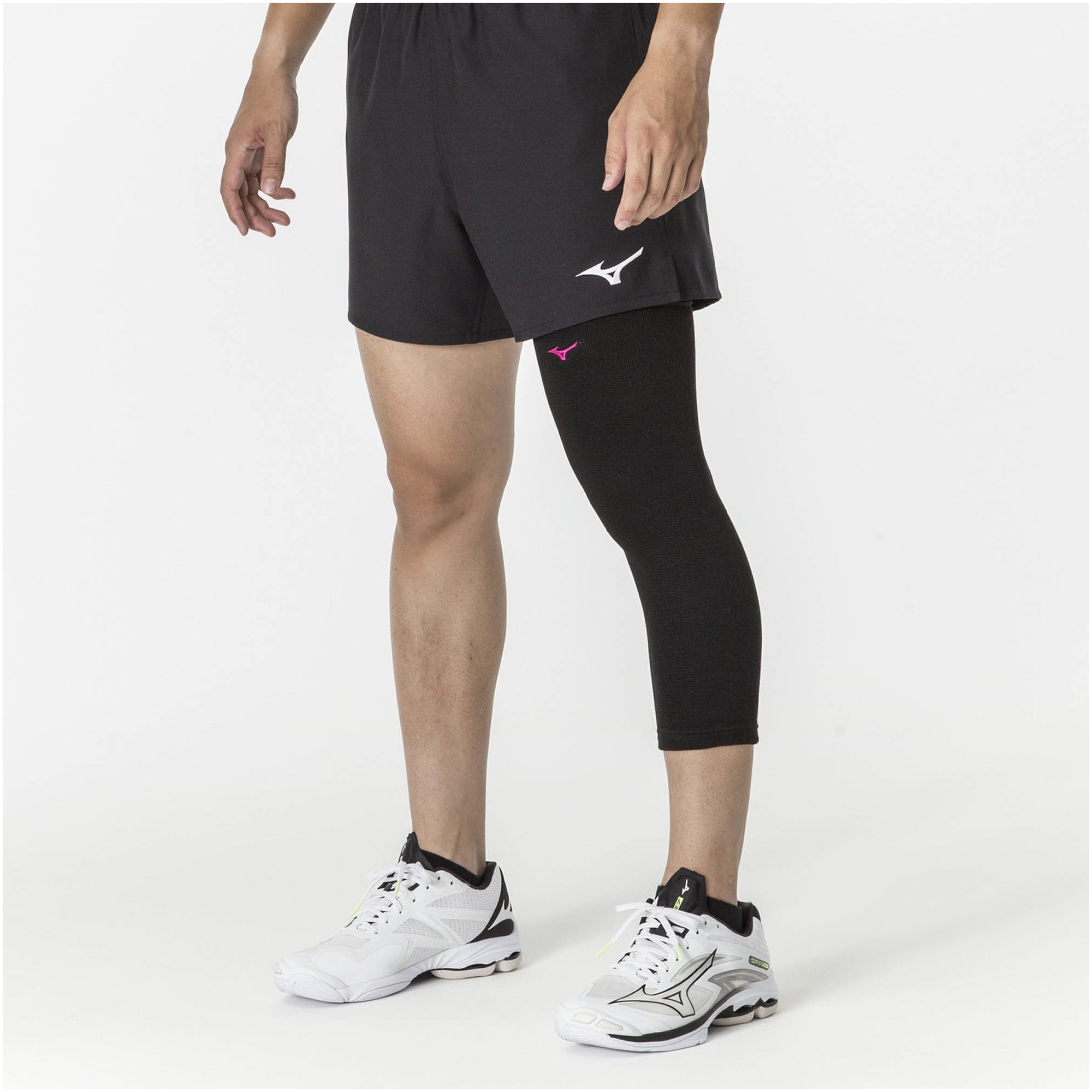 VOLLEYBALL KNEE SUPPORTER UNISEX (1 PC) Black / Berry Pink