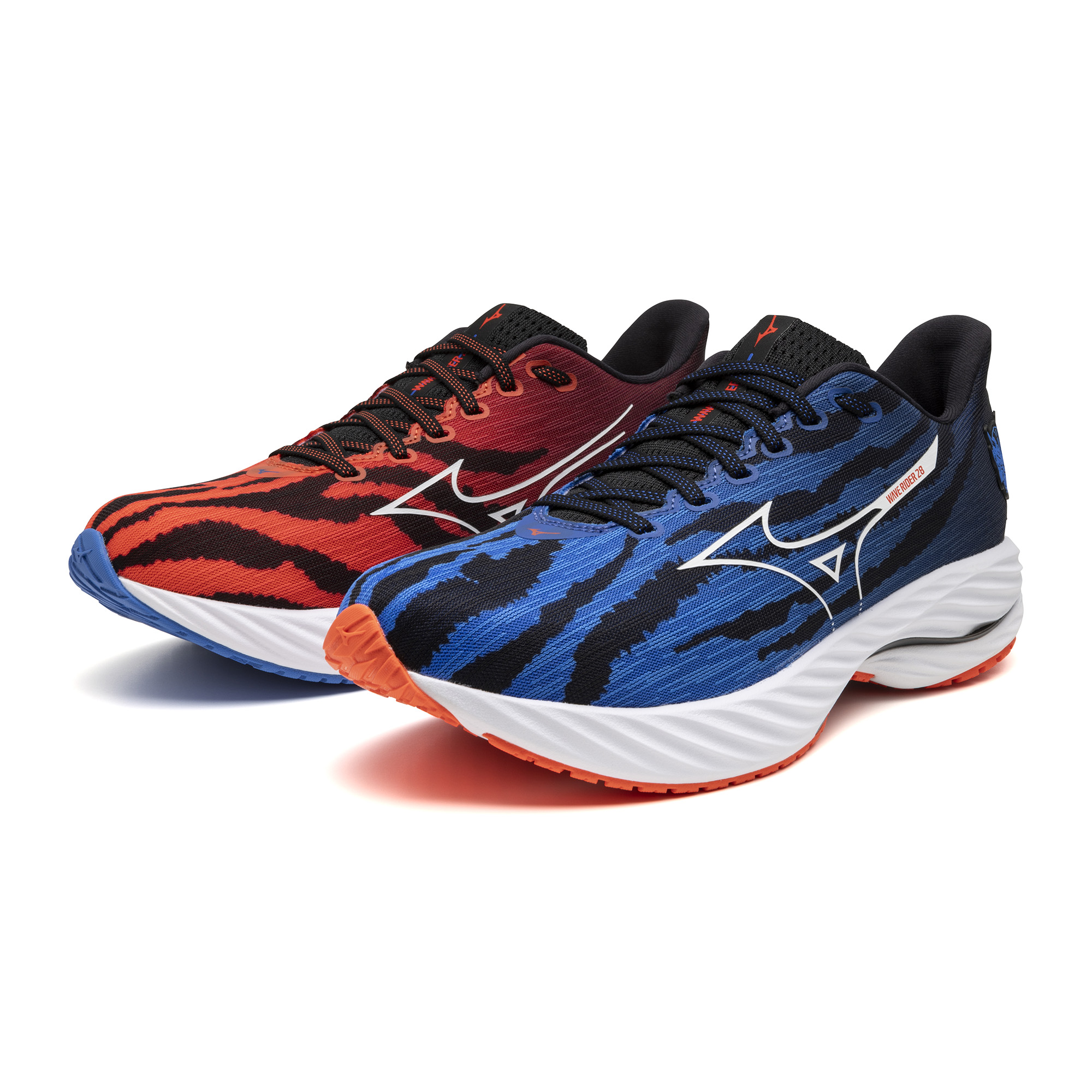 WAVE RIDER 28 UNISEX MIZUNO Ignition Red / White / Baseball Blue (ONI PACK)