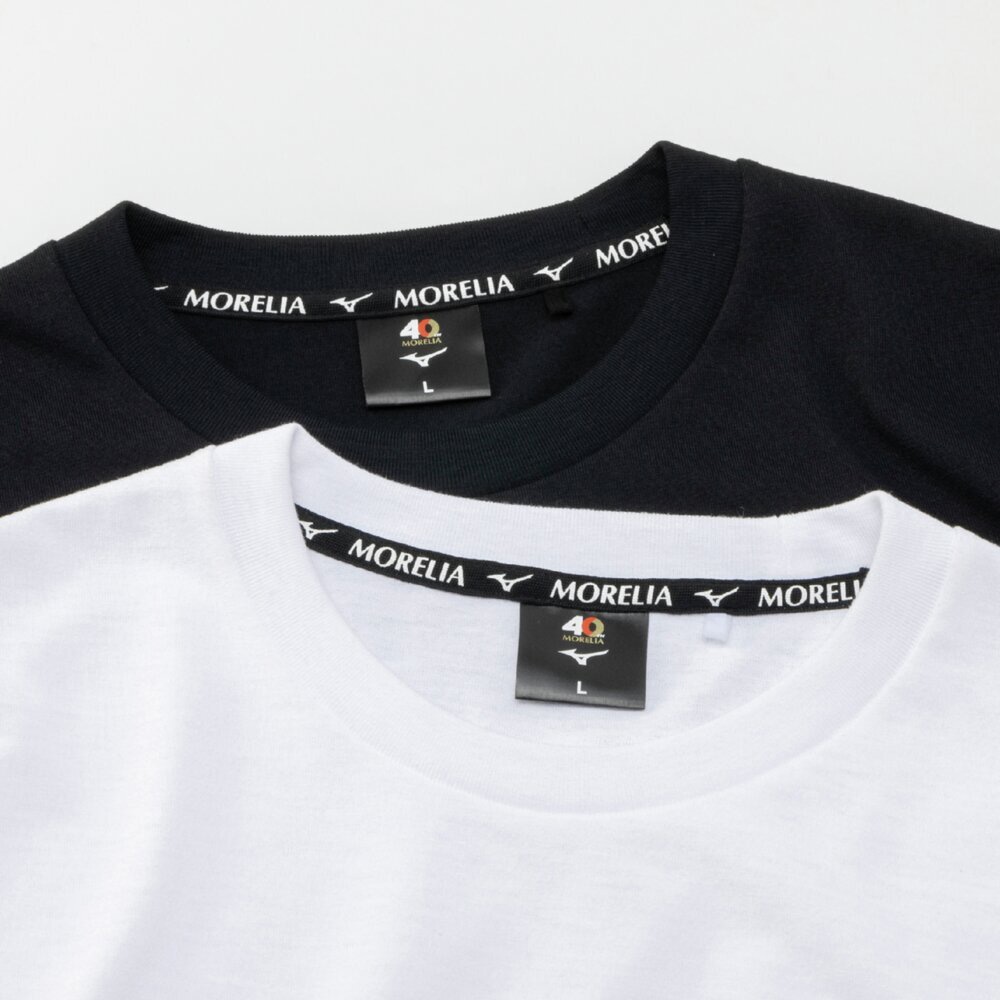 MORELIA 2 PIECES TEE SET UNISEX Black / White hi-res  I Mizuno Sport MORELIA 2 PIECES TEE SET UNISEX Black / White