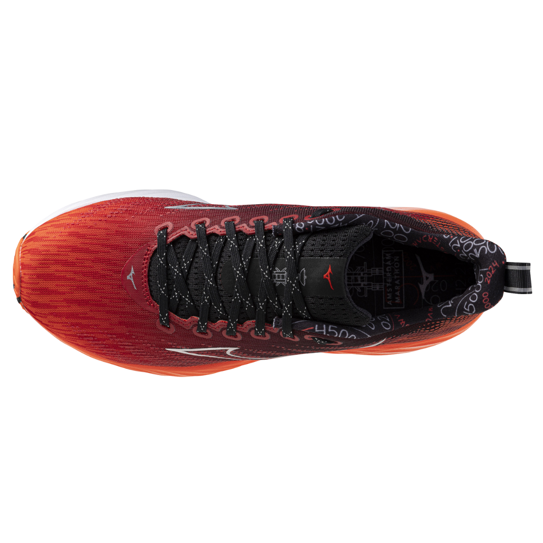 WAVE RIDER 28 AMSTERDAM UNISEX Mizuno Ignition Red / Celebrative Silver / Black
