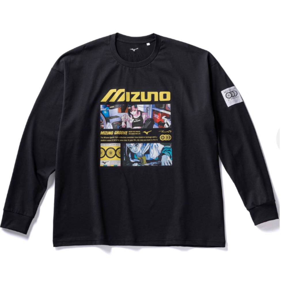 LONG SLEEVE GRAPHIC TEE UNISEX Black