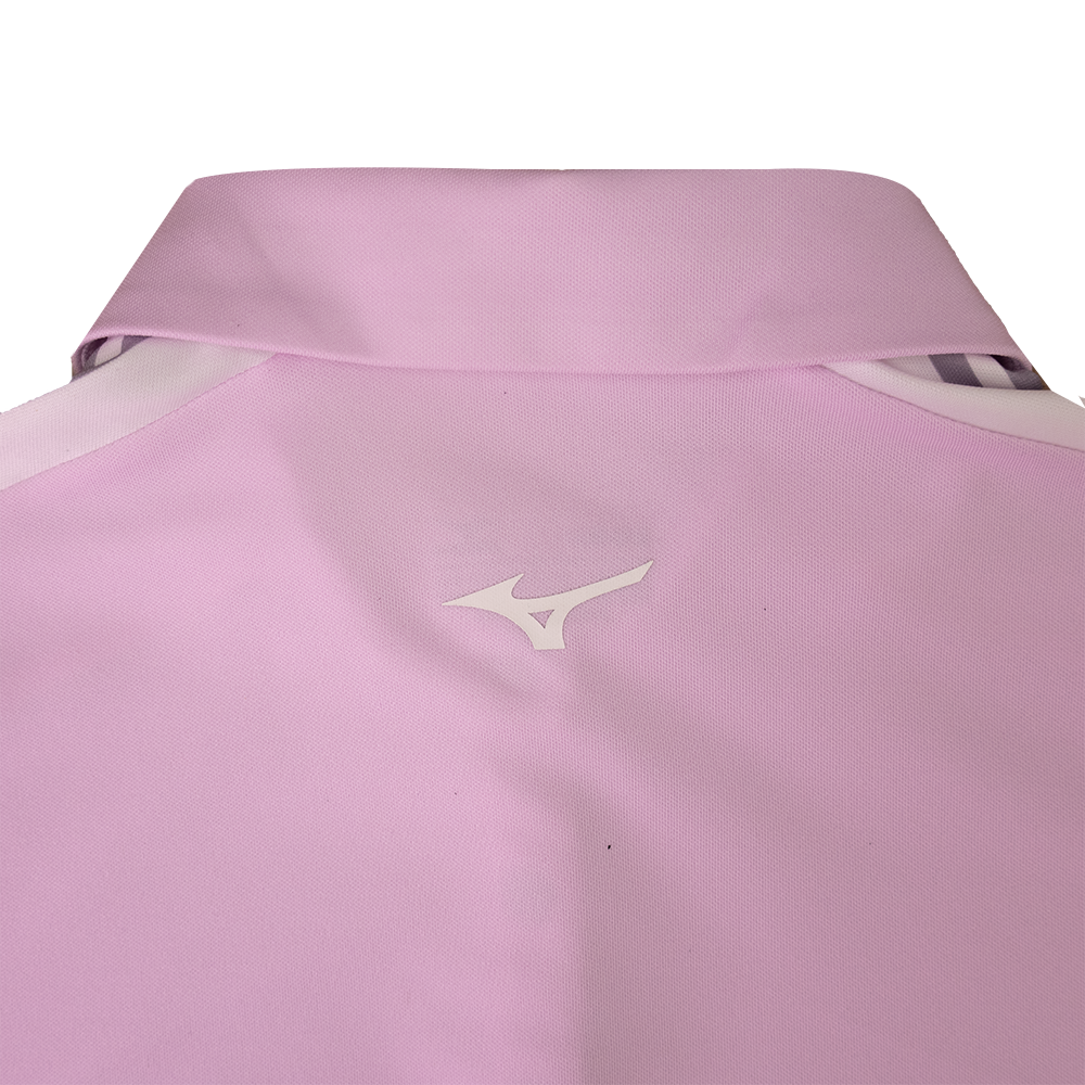 SHOULDER PRINT POLO WOMEN Light Purple
