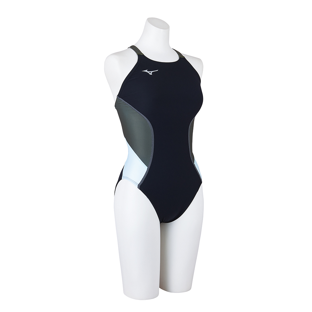 EXER SUITS MEDIUM CUT FOR SWIMMING PRACTICE WOMEN Black / Khaki