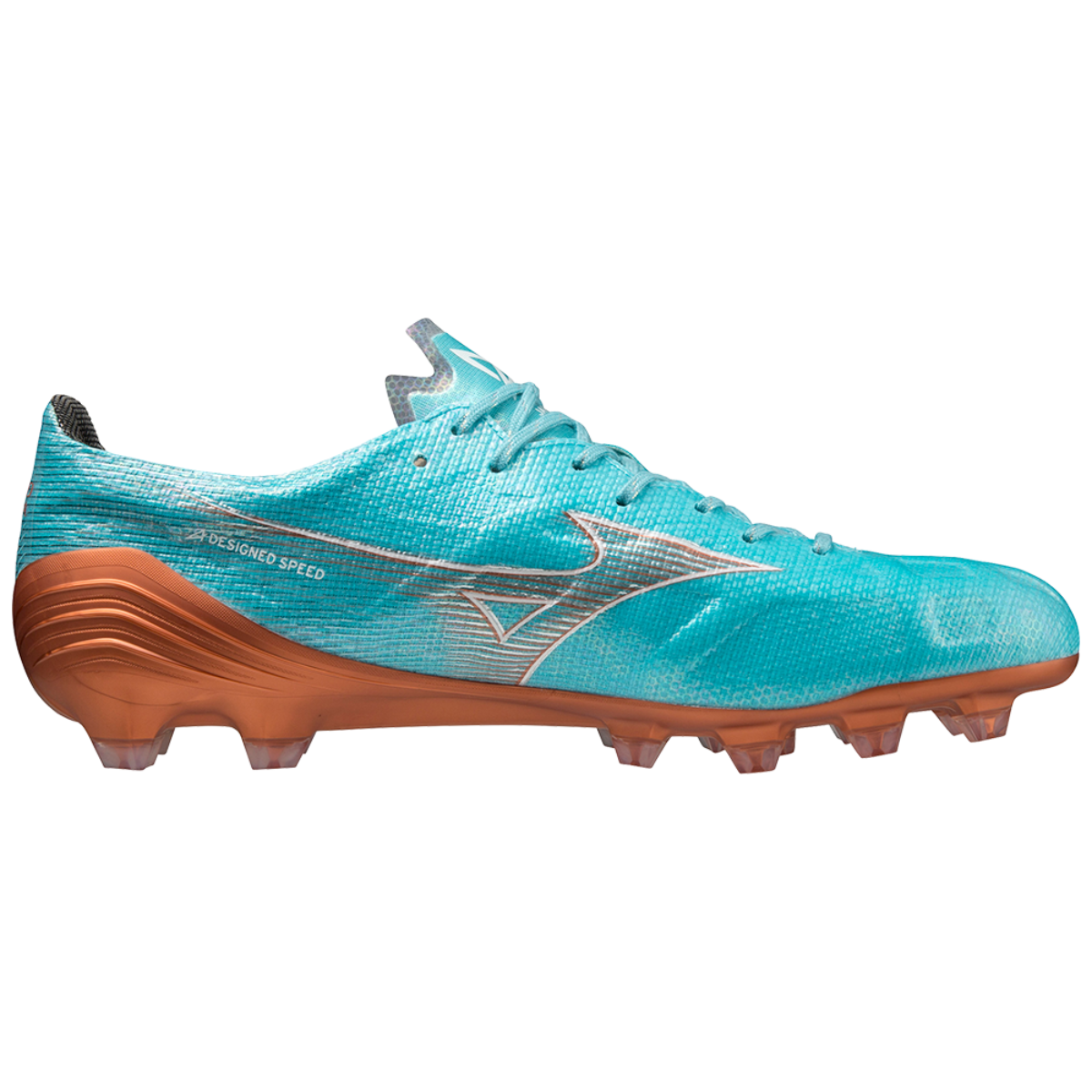 MIZUNO ALPHA α JAPAN Blue Curacao / Snow White / Red Brown Satin