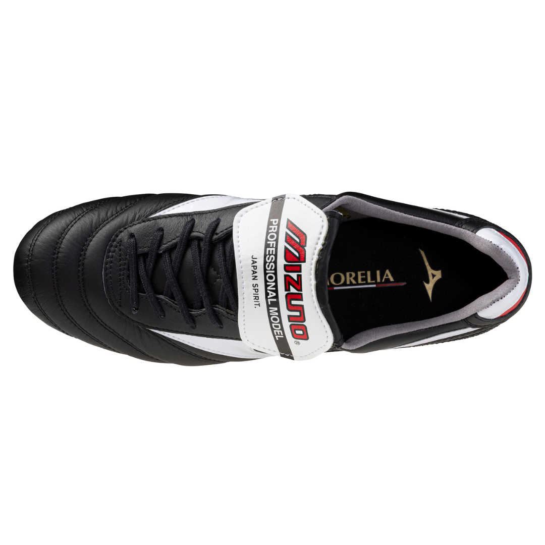 MORELIA II JAPAN (FLAP TONGUE) Black / White / Chinese Red