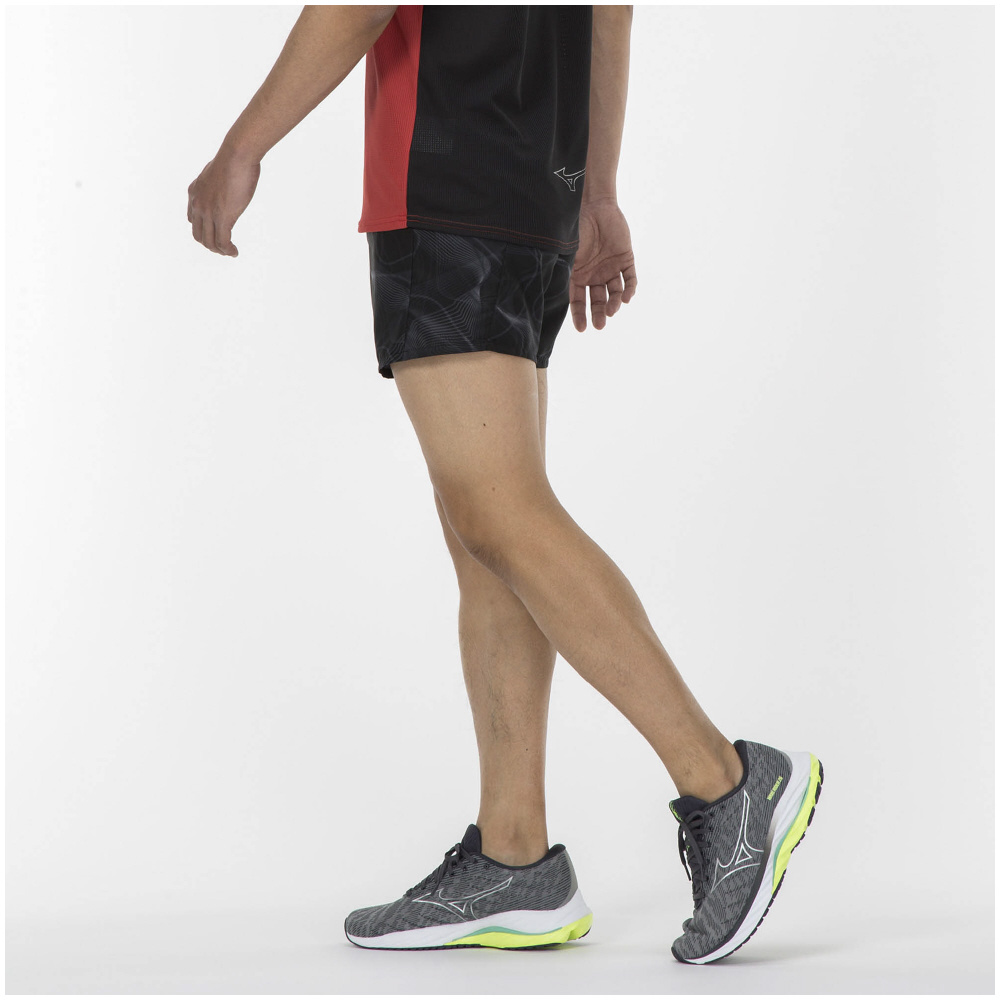 MULTI POCKET SHORTS GRAPHIC UNISEX (SLIM FIT) Black