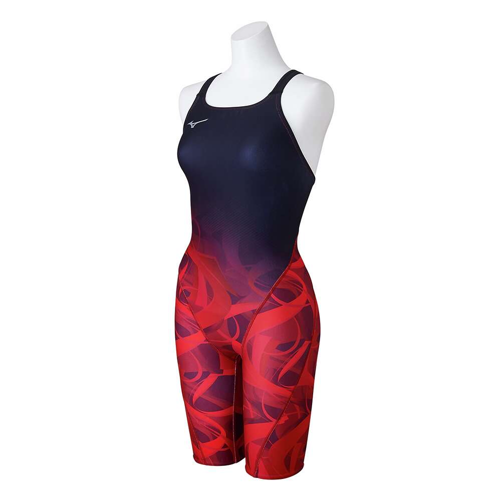 EXER SUITS HALF SUIT FOR SWIMMING PRACTICE WOMEN Black / Red
