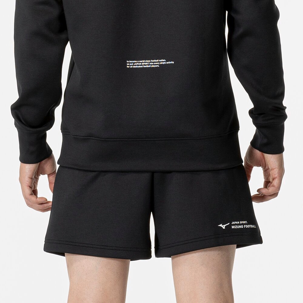 STRETCH SWEAT SHORTS UNISEX Black