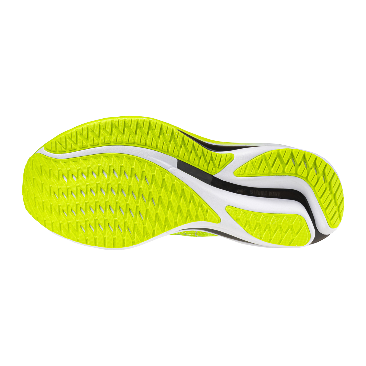 WAVE RIDER 28 2E WIDE MEN Mizuno Neo Line / Black / Acid Lime