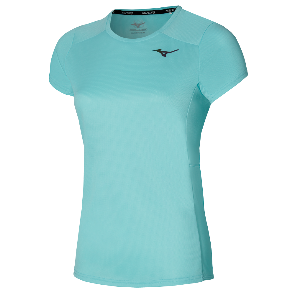 MIZUNO TWO LOOPS 88 TEE WOMEN Tanager Turquoise