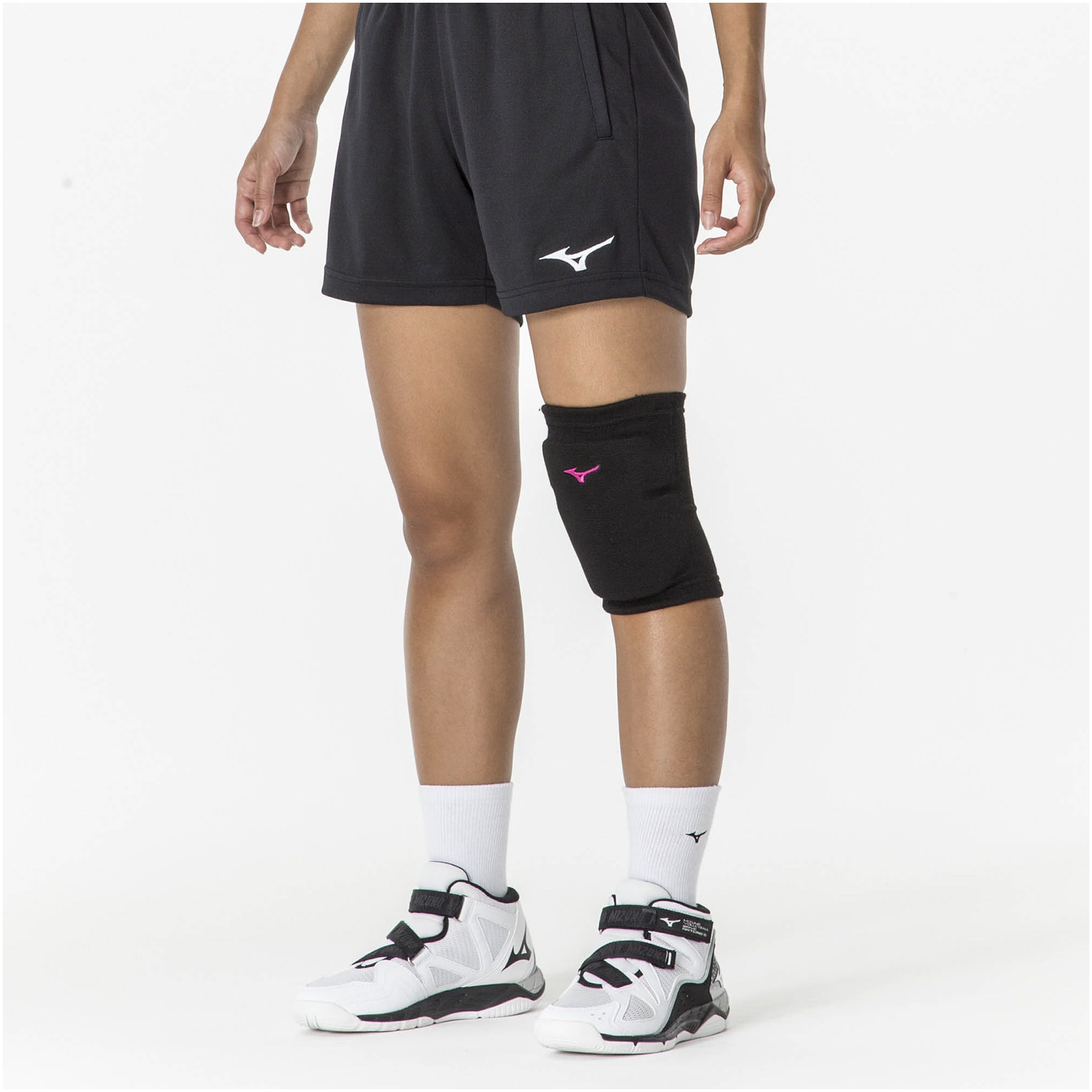 VOLLEYBALL KNEE PAD SUPPORTER WOMEN (1 PC) Black / Berry Pink