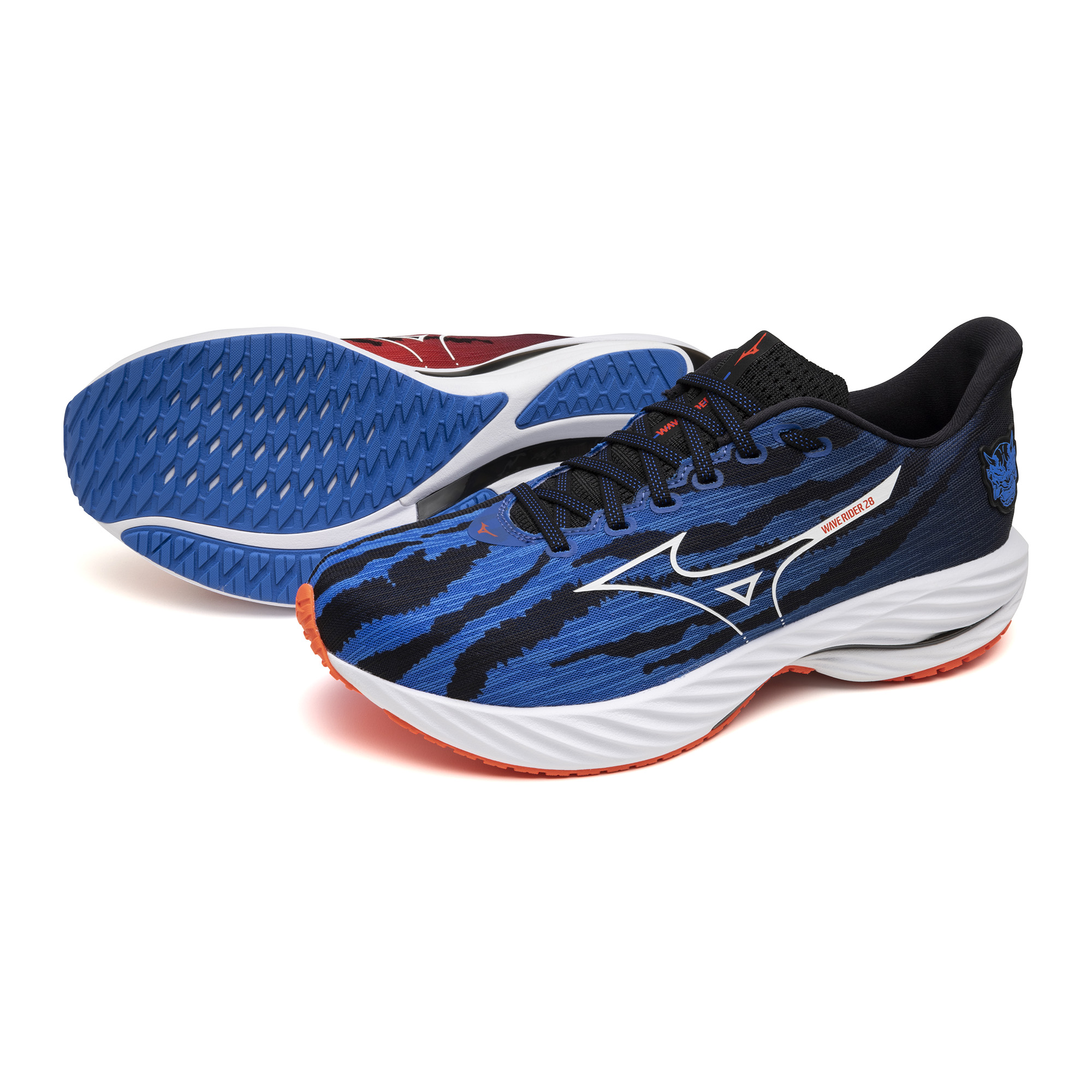 WAVE RIDER 28 UNISEX MIZUNO Ignition Red / White / Baseball Blue (ONI PACK)