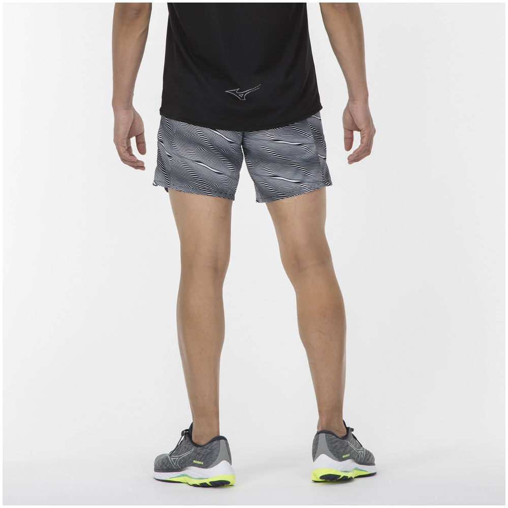 MULTI POCKET SHORTS GRAPHIC UNISEX (SLIM FIT) Black / White
