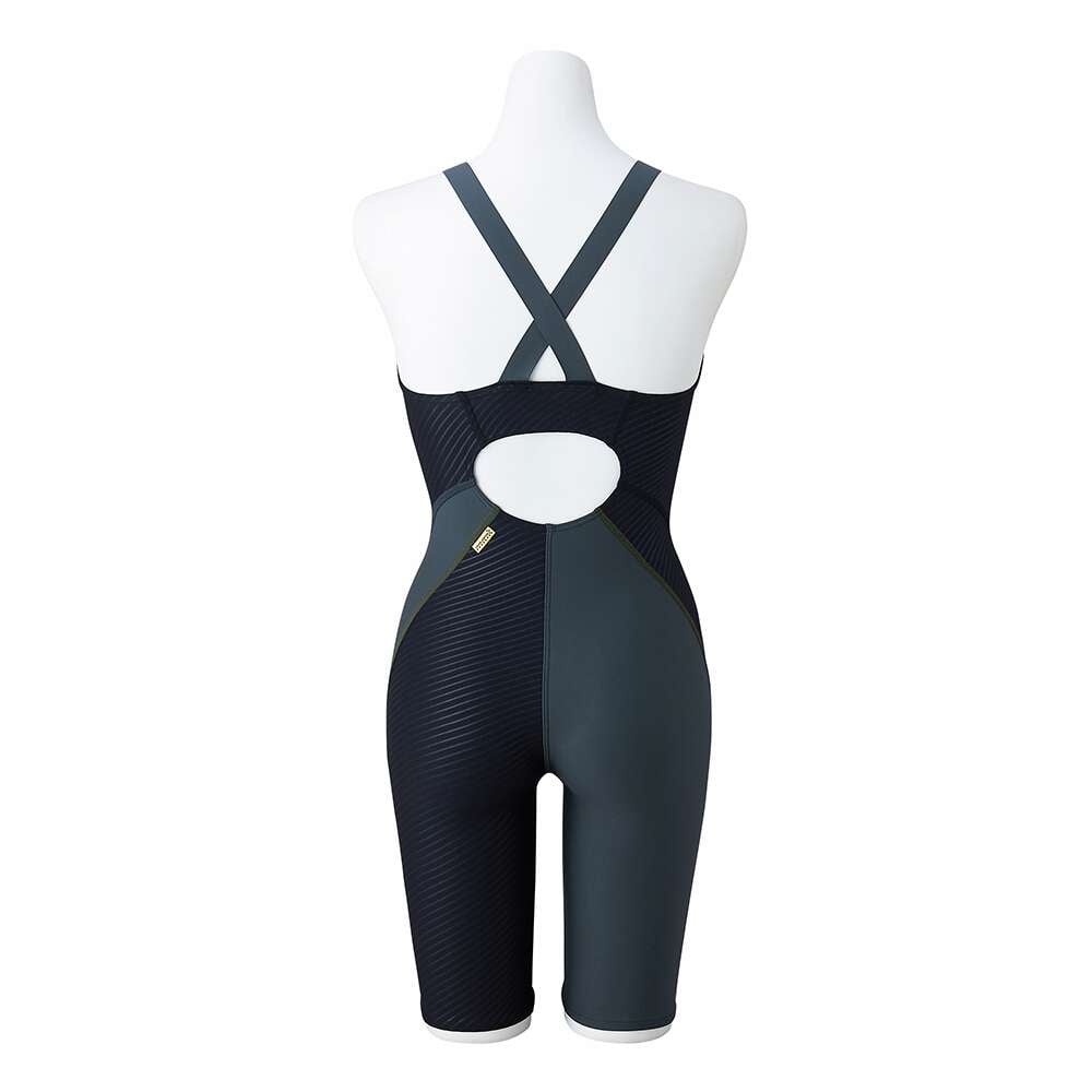EXER SUITS HALF SUIT FOR SWIMMING PRACTICE WOMEN Black / Charcoal