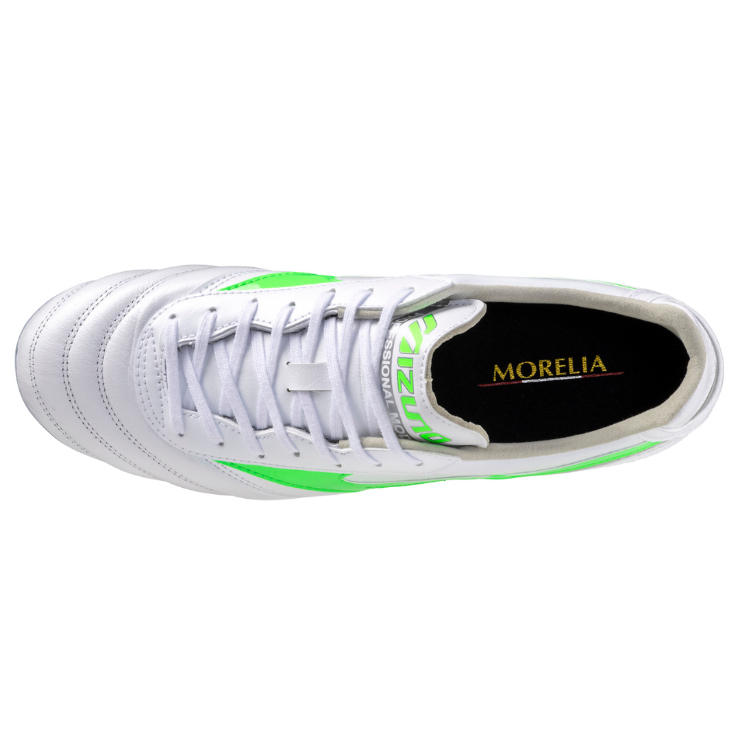 MORELIA II PRO White / Neon Green / Galaxy Silver