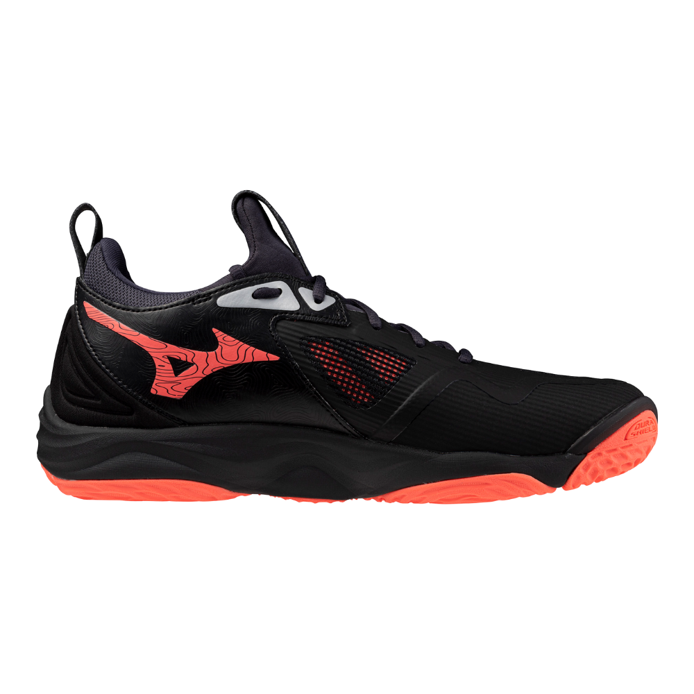 WAVE MOMENTUM 3 UNISEX Black / Neon Flame / Peacock Blue