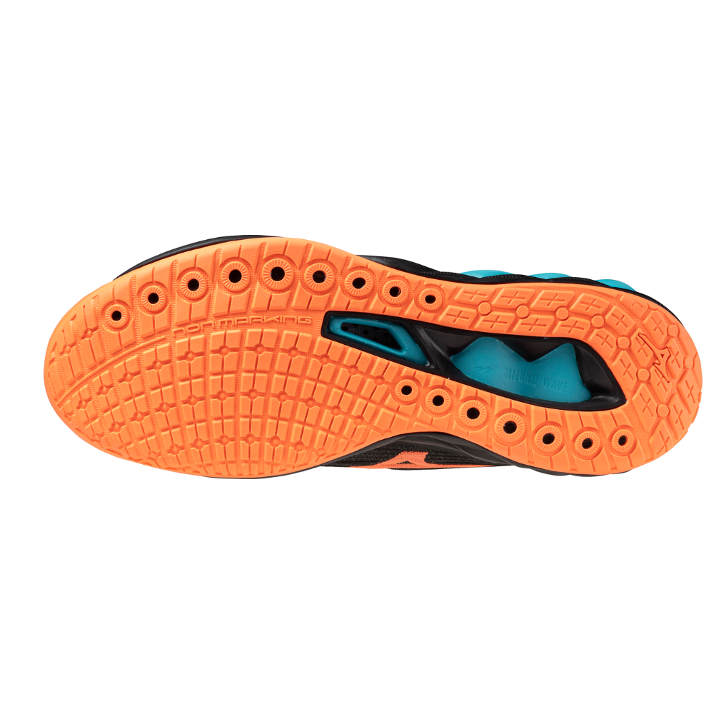 WAVE LUMINOUS 3 UNISEX Black / Neon Flame / Peacock Blue