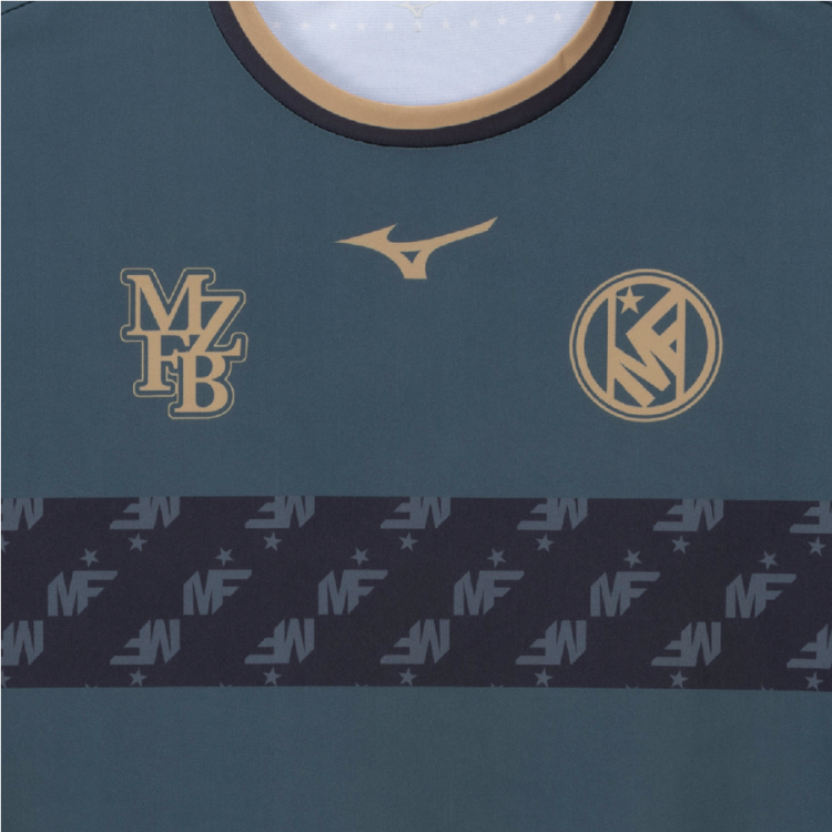 MZFB BORDER TEE UNISEX Dark Blue
