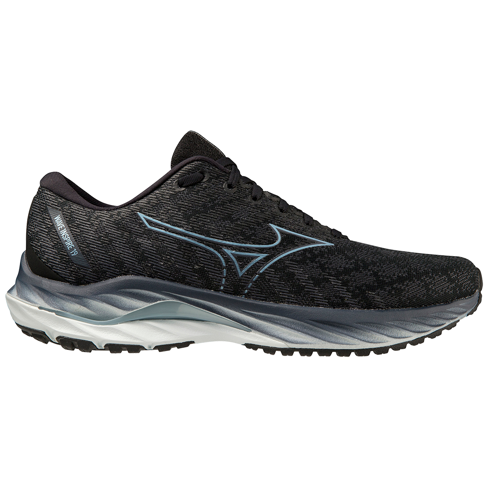 WAVE INSPIRE 19 2E WIDE MEN Black / Glacial Ridge / Illusion Blue