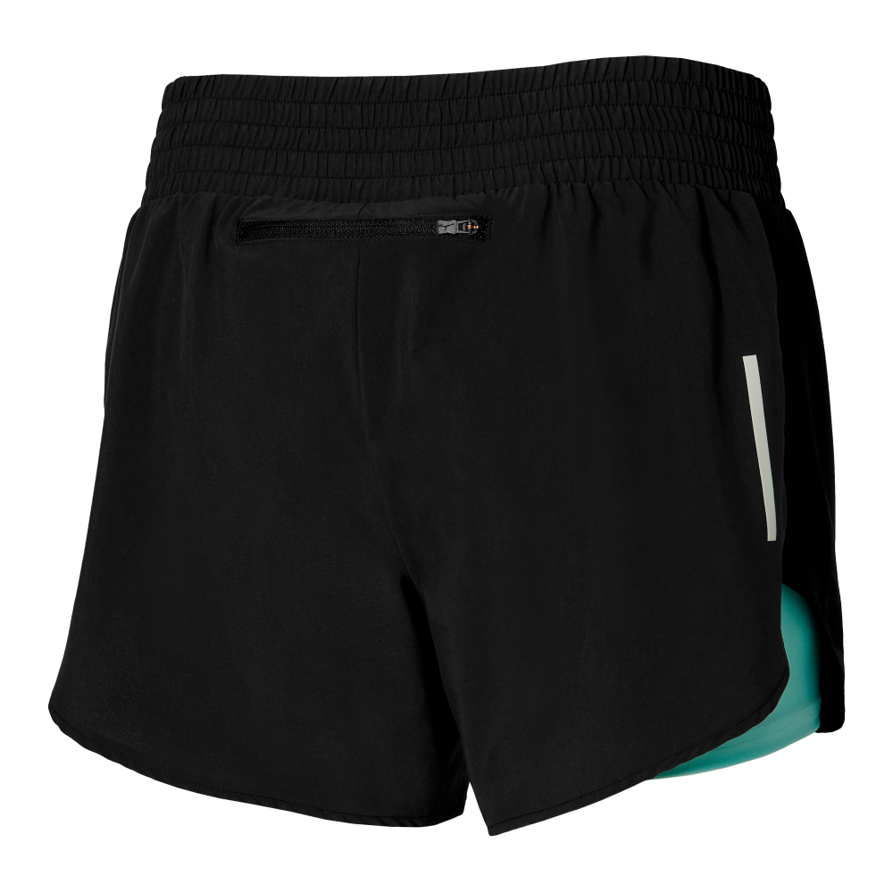 2IN1 4.5 SHORTS WOMEN Black / Eggshell Blue