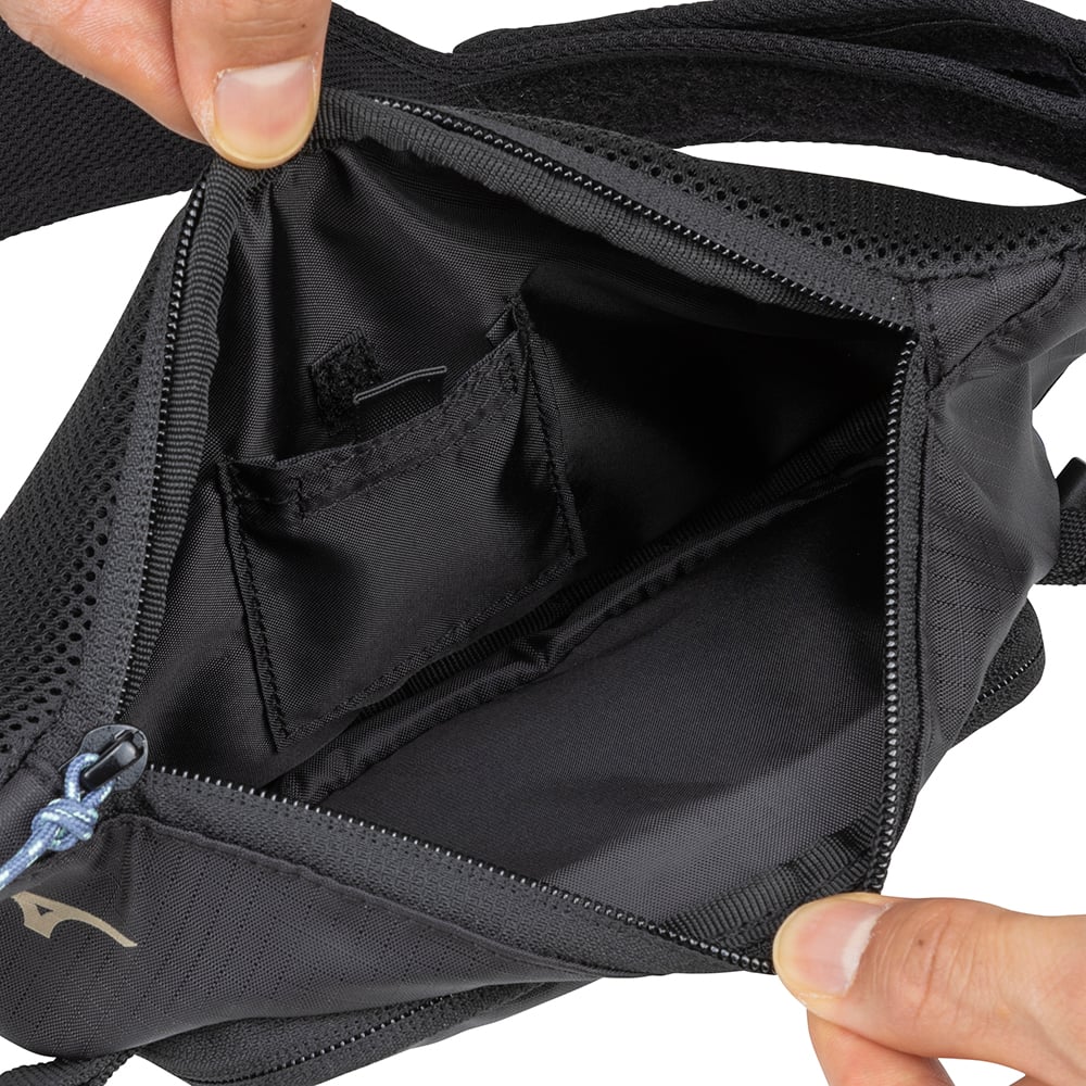 2WAY WAIST POUCH CR Black